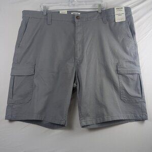 Signature Gold Levi Strauss Light Gray Cargo Shorts Mens 46 Hits At The Knee NWT